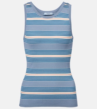 Cotton ribbed-knit tank top | Prada