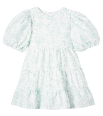 Printed puff-sleeve cotton dress | Tartine et Chocolat