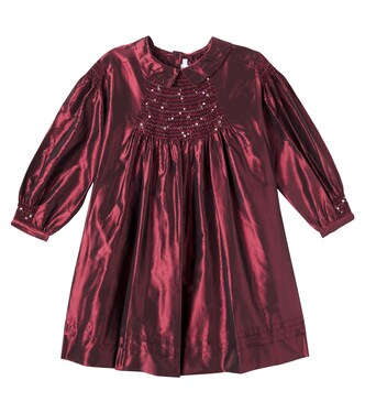 Jeanne embellished silk taffeta dress | Bonpoint