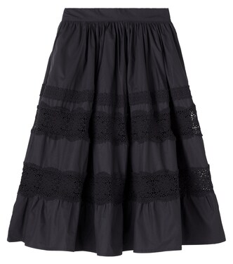 Lace-trimmed cotton skirt | Petite Amalie  