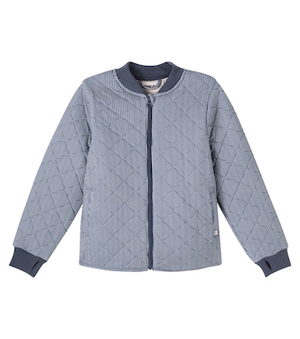 Benni striped quilted jacket | Wheat