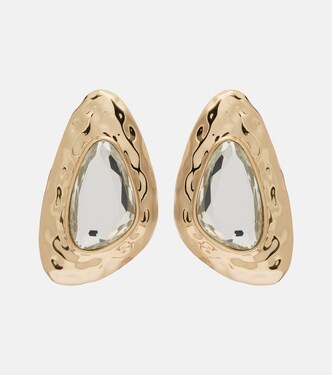 水晶缀饰耳环 | Self-Portrait