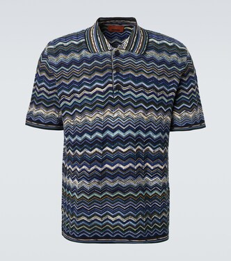 Zigzag cotton polo shirt | Missoni