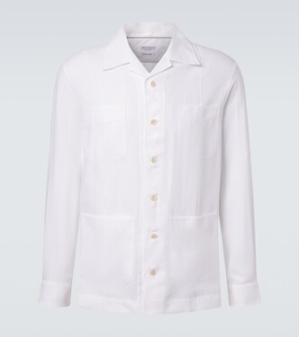 Hemp, linen, and cotton shirt | Brunello Cucinelli