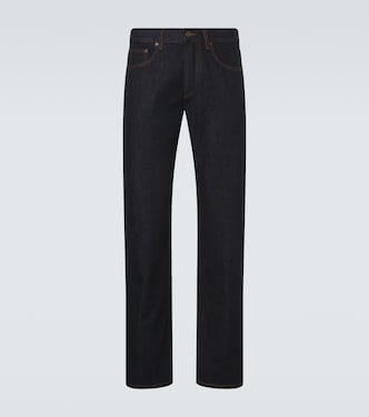 Mid-rise straight-leg jeans | Burberry