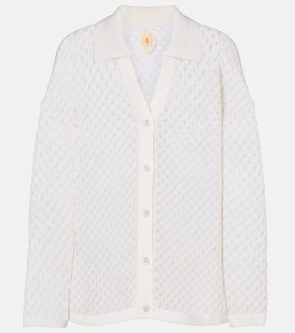 Open-knit wool and cashmere cardigan | Jardin des Orangers