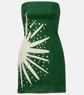 Carla printed linen minidress | Cala de la Cruz