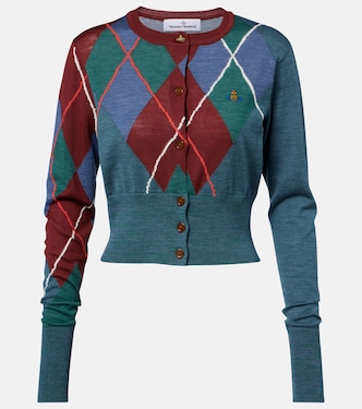 Argyle wool and cotton cardigan | Vivienne Westwood