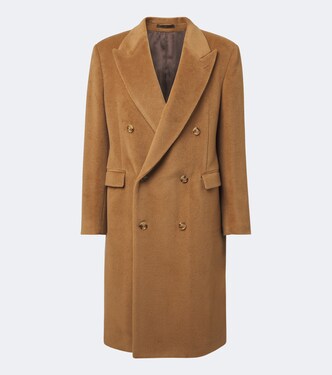 Double-breasted virgin wool coat | Lardini