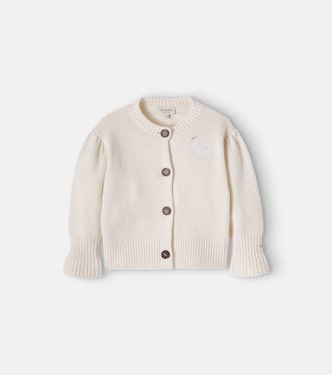 Baby Dakote patch-appliqué cardigan | Donsje