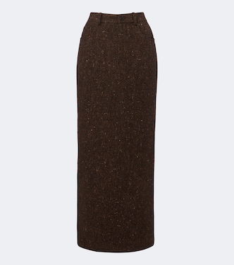 Wool and cashmere-blend tweed maxi skirt | Ralph Lauren Collection
