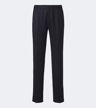 Virgin wool straight pants | Rubinacci