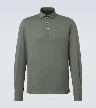 Cotton piqué polo shirt | Fedeli