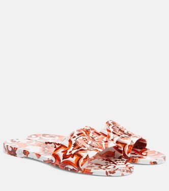 Majolica DG rubber slides | Dolce&Gabbana