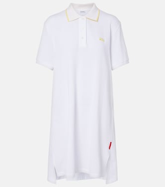 Double L cotton piqué polo dress | Loewe