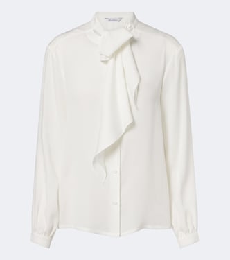 Blusa in seta con lavallière | Max Mara