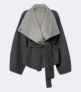 Onelle reversible wool-blend wrap coat | The Frankie Shop