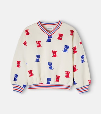Printed cotton jersey sweatshirt | Mini Rodini