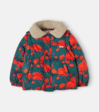 Chaqueta de algodón floral convertible | Tinycottons