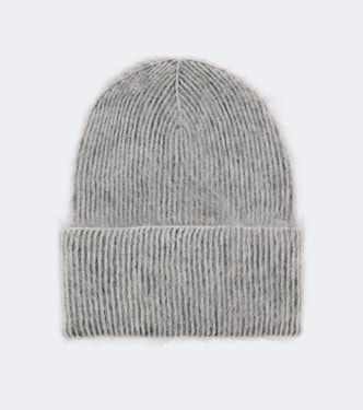 Ribbed-knit mohair and wool-blend beanie | Brunello Cucinelli