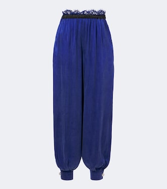 Ballonhose mit Leder und Spitze | Jacques Wei