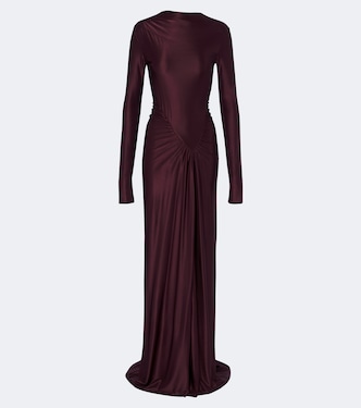 Gathered jersey gown | Victoria Beckham