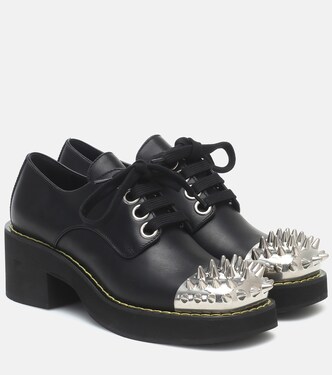 Schnürschuhe aus Leder | Miu Miu