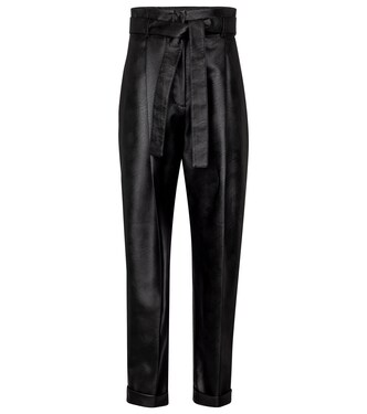 Pantalon paper bag en cuir synthétique | Philosophy di Lorenzo Serafini