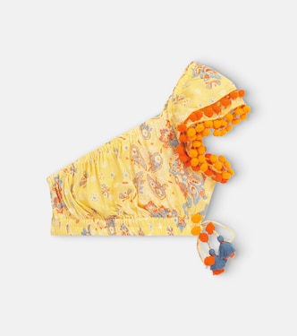 Kaia printed crop top | Poupette St Barth Kids