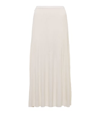 Meda silk and cashmere midi skirt | Gabriela Hearst