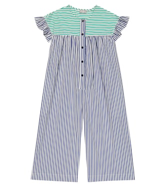 Striped cotton-blend jumpsuit | Il Gufo