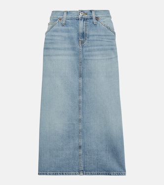 Low Rider denim midi skirt | Re/Done