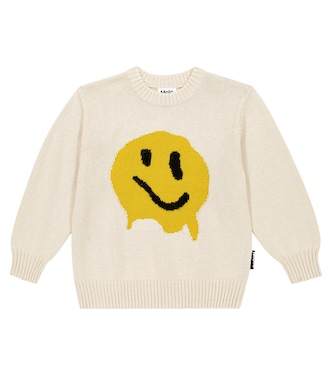 Bello intarsia cotton and wool sweater | Molo