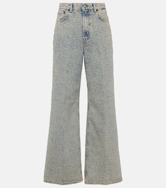 Monogram high-rise wide-leg jeans | Acne Studios