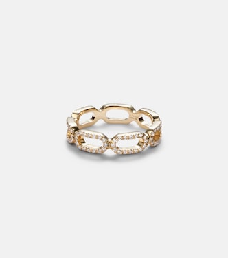 Ring Link aus 18kt Gelbgold (750/1000) mit Diamanten | Bucherer Fine Jewellery
