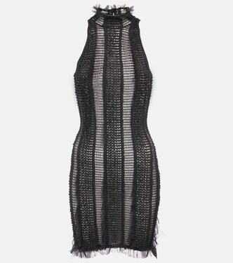 Angel tulle-trimmed minidress | Roberta Einer