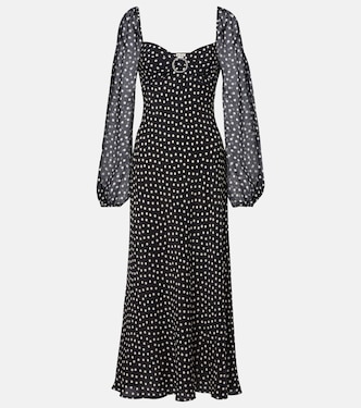 Ivy polka-dot silk maxi dress | Rixo