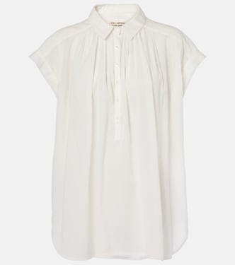Normandy shirred cotton blouse | Nili Lotan