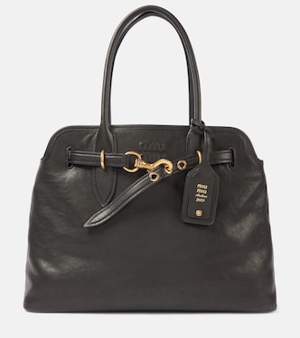 Aventure Medium leather tote bag | Miu Miu