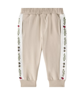 Baby cotton-blend jersey sweatpants | Monnalisa
