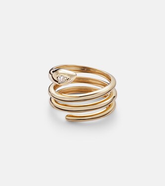 Ring aus 14kt Gelbgold (585/1000) mit Diamant | Stone and Strand
