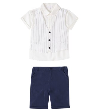 Linen and cotton shirt and shorts set | Patachou