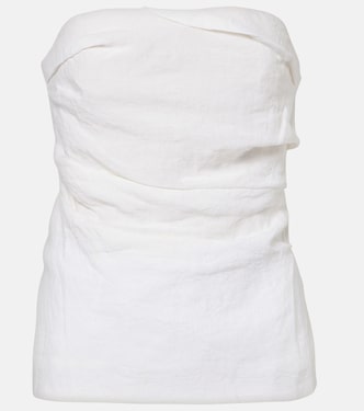 Izel draped linen top | Tove