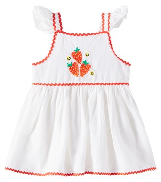 Baby embroidered linen and cotton dress | Stella McCartney Kids