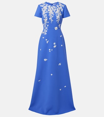 Embroidered crêpe gown | Carolina Herrera