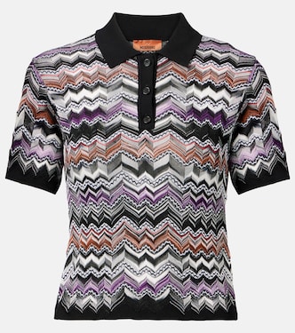 Zigzag knitted polo shirt | Missoni