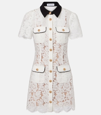 فستان قصير من الدانتيل | Self-Portrait