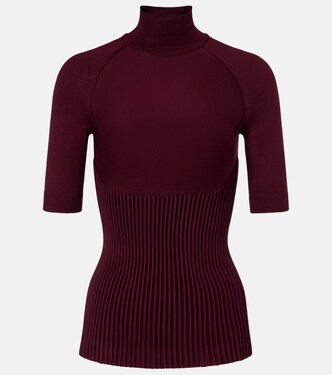 Ribbed-knit wool-blend top | Alaïa