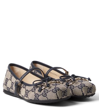 Ballerinas Horsebit GG aus Canvas | Gucci Kids
