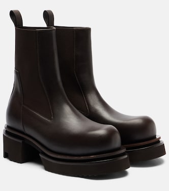 Beatle 60 leather platform Chelsea boots | Rick Owens